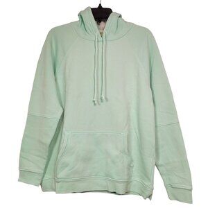 Goodthreads Women's Heritage Fleece Seamed Mint Green Hoodie Sweatshirt Large